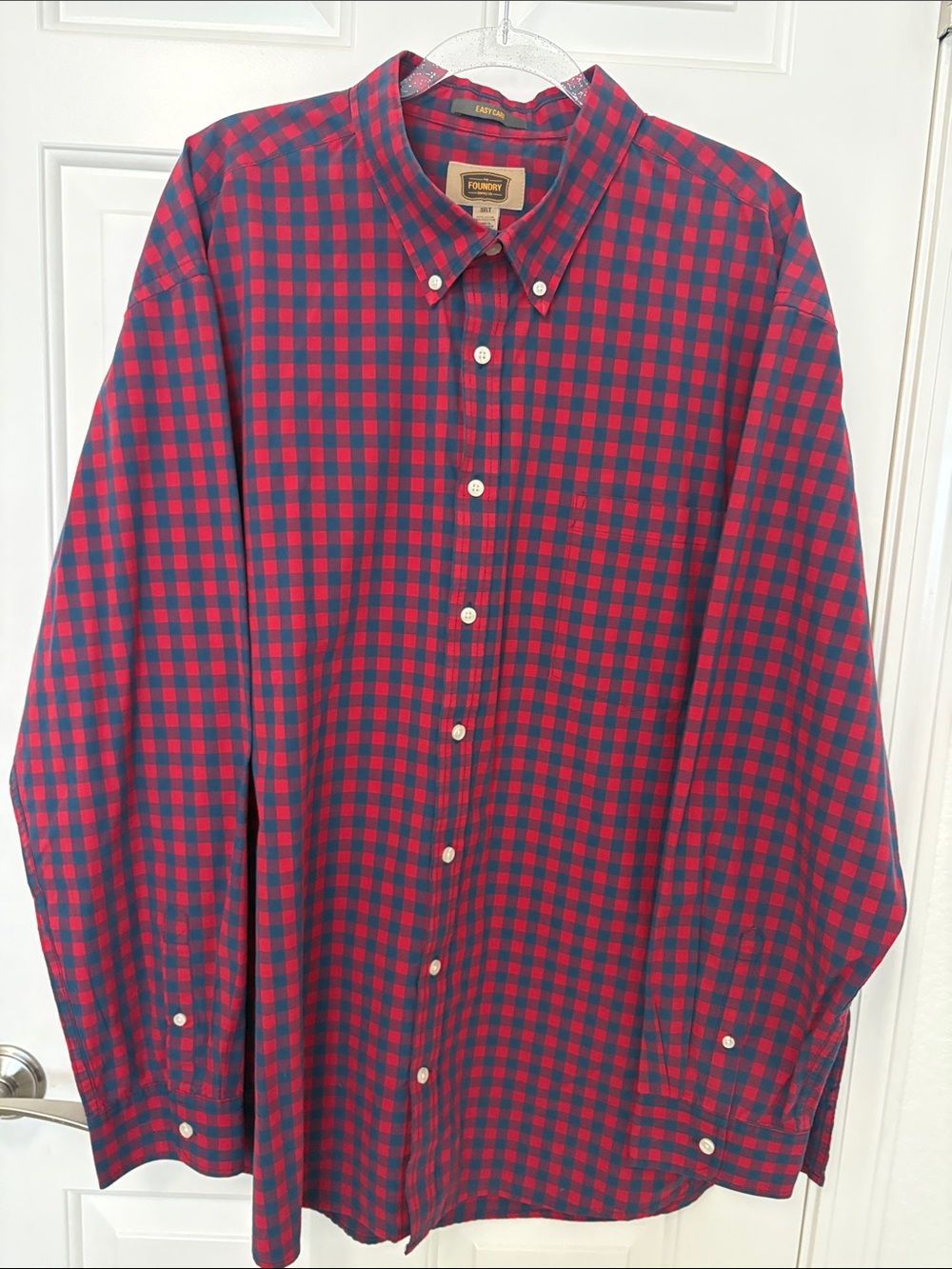 Men’s Big and Tall Plaid Button Down
